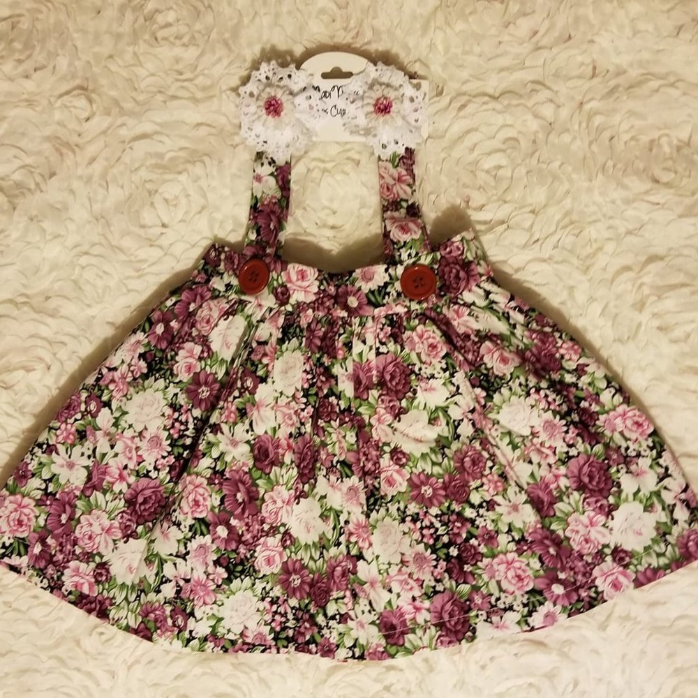 Infant Girls Overall Skirt